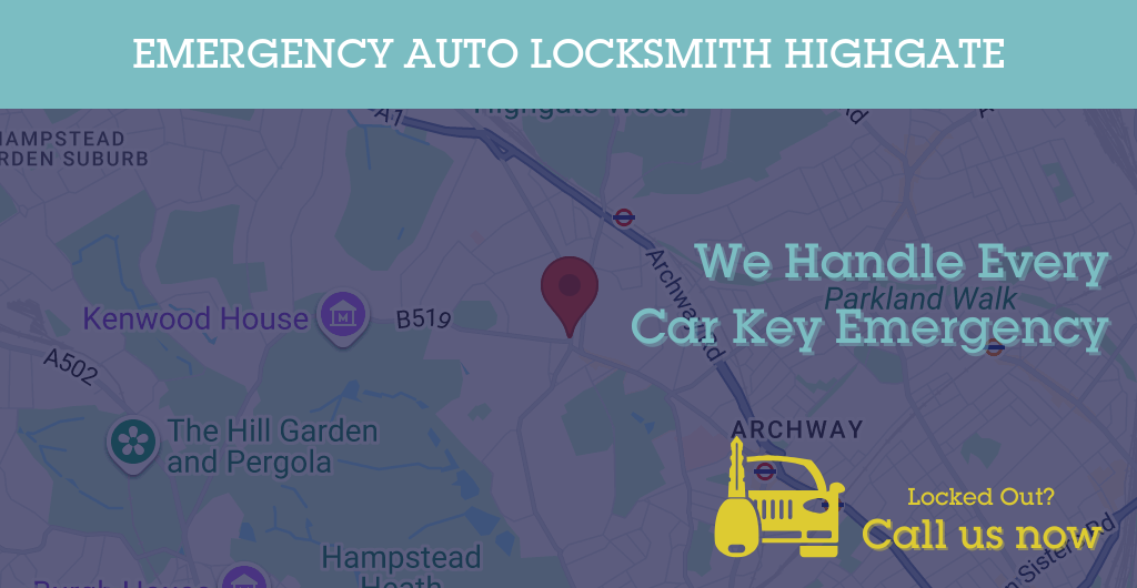 Auto Locksmith Services in Highgate - N postcode