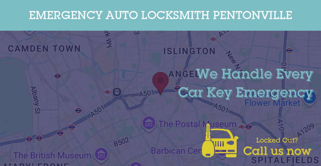 Auto Locksmith Services in Pentonville - N postcode